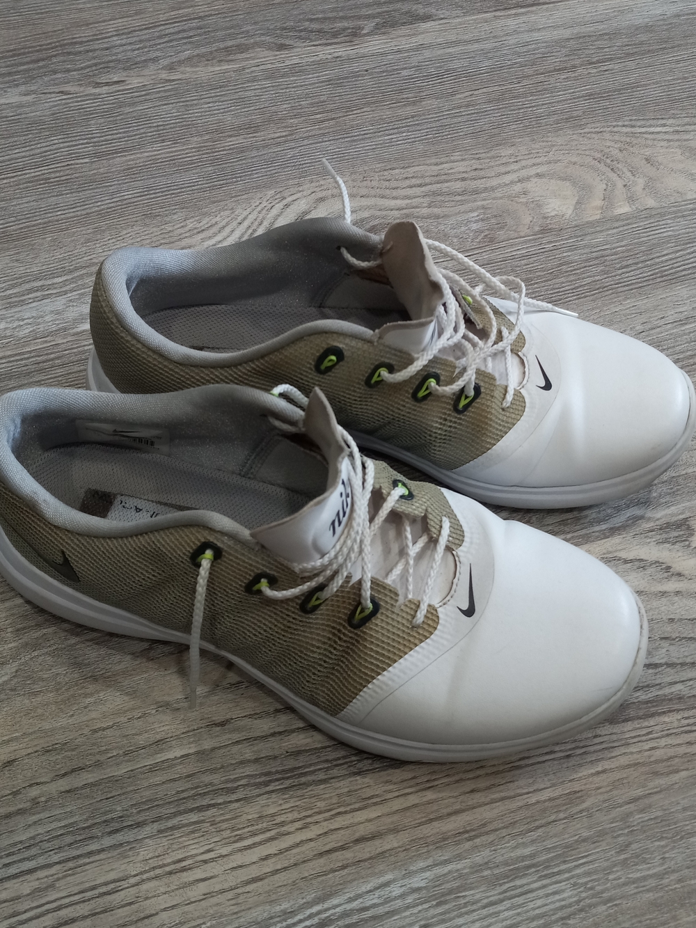 Nike Lunar Empress Lunarlon Woman Golf Shoes White/Gary Size 8 - Picture 7 of 15